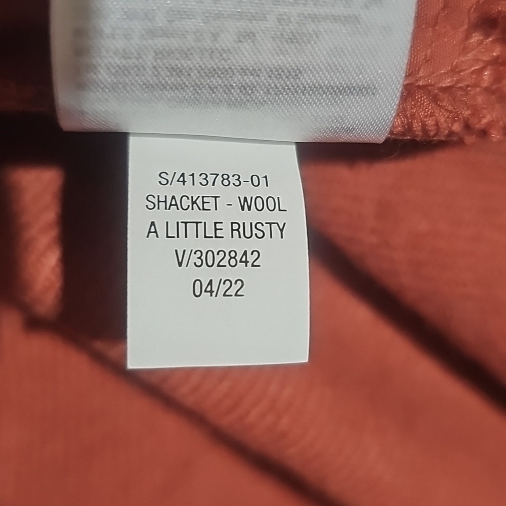 NWT Old Navy Soft-Brushed Utility Shacket Rust – Medium Petite - Picture 9 of 10